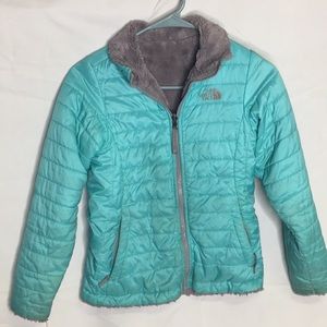 North face girls fleece line Reversible Jacket